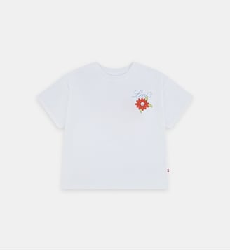 T-shirt oversize en coton mélangé imprimé signature - Levi's Kids - Ecru