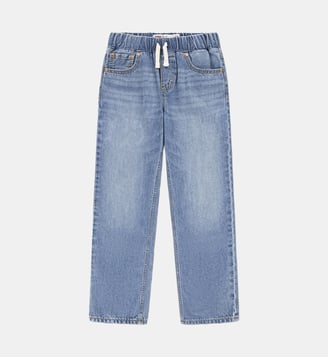 Jean fuselé en coton mélangé taille élastique - Levi's Kids - Bleu