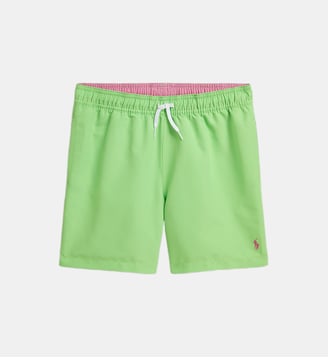 Short de bain Traveler signature - Polo Ralph Lauren - Vert lime