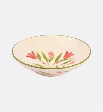 Assiette - Denise - Rose et vert