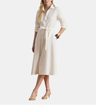 Robe évasée Karalynn - Lauren Ralph Lauren - Blanc