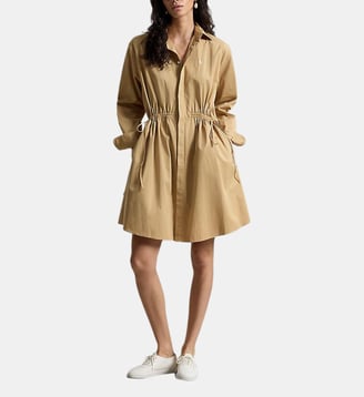 Robe-chemise à cordon de serrage - Polo Ralph Lauren - Camel