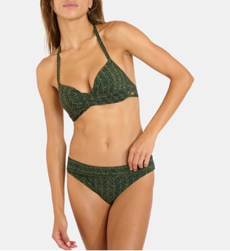 Bas de maillot de bain Merenda Caleny imprimé - Banana Moon - Vert kaki
