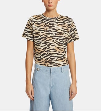 T-shirt Jerome droit en coton imprimé - Roseanna - Animalier