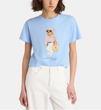 T-shirt Bear jersey de coton - Polo Ralph Lauren - Bleu