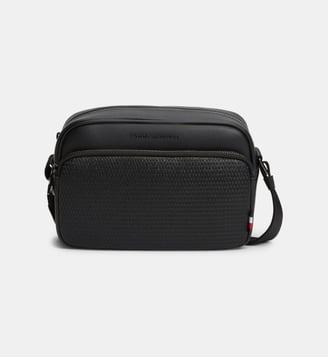 Sacoche Woven signature - Tommy Hilfiger - Noir