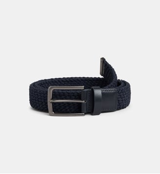 Ceinture signature effet tressé - Calvin Klein - Bleu marine