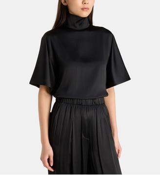 Top satiné Becotee - Laurence Bras - Black