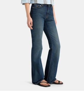 Jean droit Ambre coton denim - Laurence Bras - Indigo