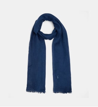 Écharpe en lin léger - Polo Ralph Lauren - Bleu marine