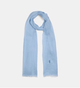 Écharpe en lin léger - Polo Ralph Lauren - Bleu