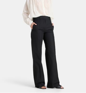 Pantalon Fleuve évasé coton - Laurence Bras - Black