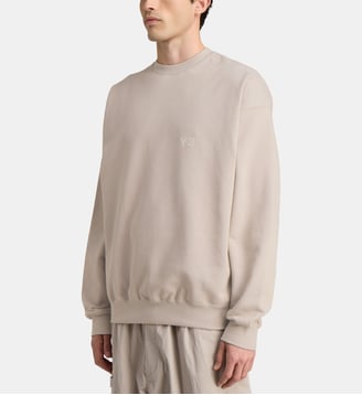 Sweat signature en coton mélangé - Y-3 - Marron clair