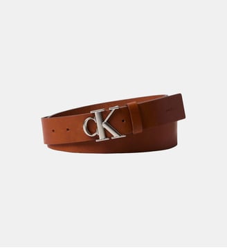 Ceinture boucle signature - Calvin Klein - Cognac