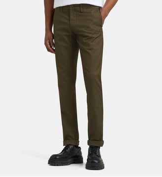 Pantalon chino slim Sid Lamar taille basse - Carhartt WIP - Kaki foncé