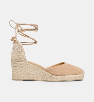 Sandales espadrilles compensées Carino cuir et coton bio
- Castaner - Tostado