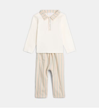 Ensemble droit Toude en coton bio - Cadet Rousselle - Écru et multicolore