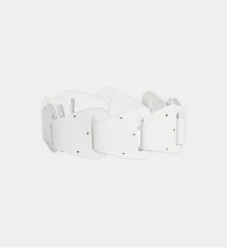 Ceinture large en cuir Origamist - Iro - Porcelaine