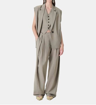 Veste droite sans manches Soledad - Iro - Olive