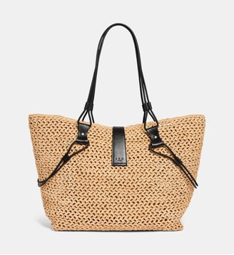 Sac cabas en raphia Lassorafia - Iro - Beige