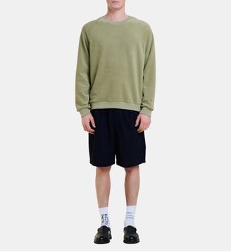 Sweat Aquae droit coton éponge - Homecore - Vert clair