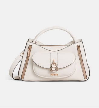 Sac à main Jessa grainé - Guess - Crème