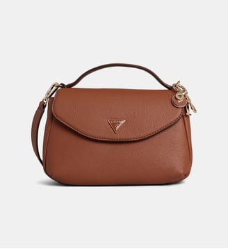 Sac à main Evie grainé - Guess - Cognac