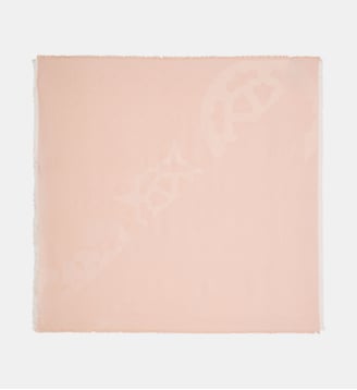 Kefiah carré Anise irisé jacquard pivoines - Guess - Rose