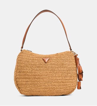 Sac à main Ofelia effet raphia - Guess - Marron