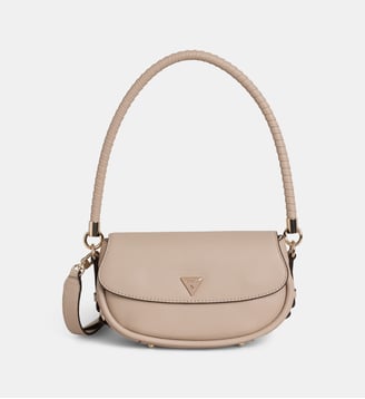 Sac à main épaule Danya cuir - Guess - Marron clair