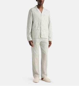Pyjama long Dimini en coton - Galeries Lafayette - Gris