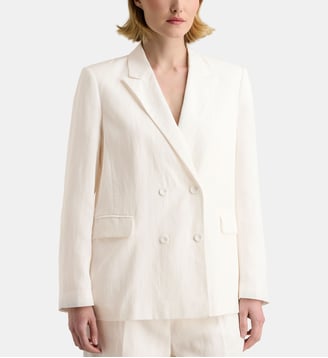 Veste de tailleur cintrée Axel Lvi - Galeries Lafayette - Écru