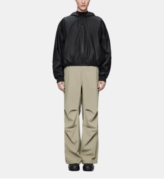 Veste bomber Lohja droite fermeture à glissière - Rains - Noir