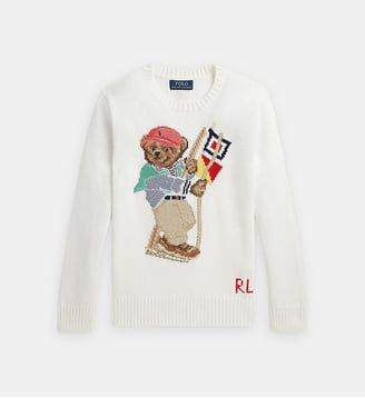 Pull Polo Bear en coton - Polo Ralph Lauren - Blanc
