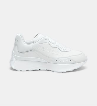 Baskets Sprint en cuir de veau - McQueen - Blanc