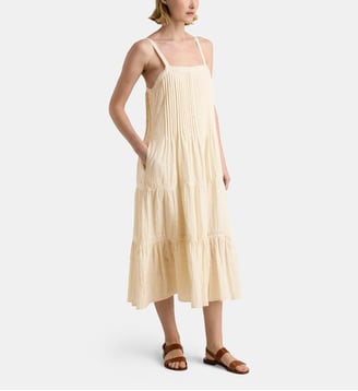 Robe Estella à dentelle en coton bio - Galeries Lafayette - Écru