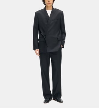 Veste Kimono ample en laine - Kenzo - Black