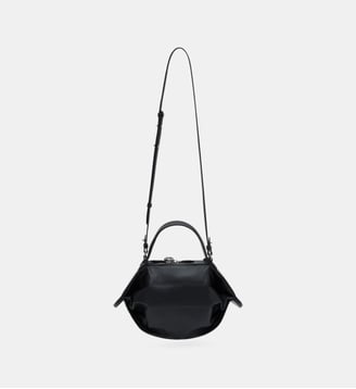 Sac à main cuir fermeture à glissière - Kenzo - Black