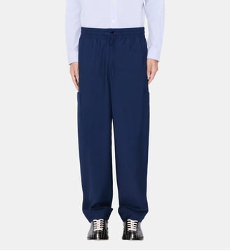 Pantalon cargo taille élastique - Kenzo - Bleu marine