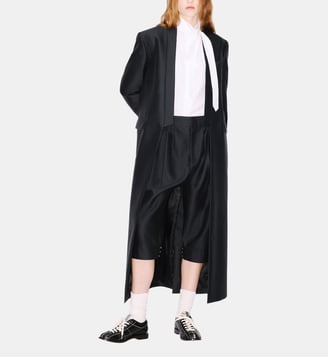 Manteau long en laine vierge - Kenzo - Noir