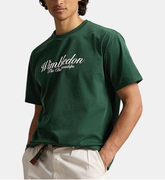 T-shirt droit signature Wimbledon - Polo Ralph Lauren - Vert