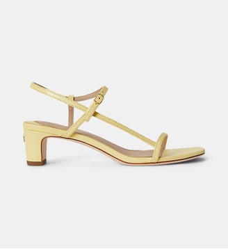 Sandales Lainee en cuir - Lauren Ralph Lauren - Jaune