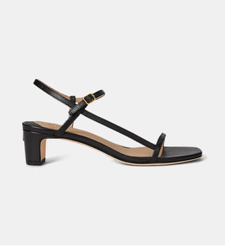 Sandales Lainee en cuir - Lauren Ralph Lauren - Noir