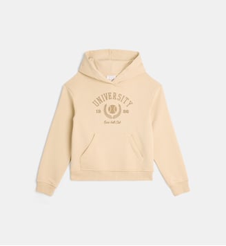 Sweat à capuche Taregon en coton bio mélangé - Cadet Rousselle - Beige