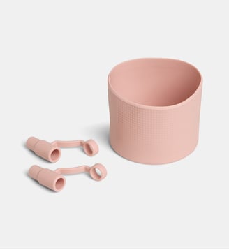 Set Quencher Boot + Straw Topper H5,5 cm - Stanley - Rose moyen