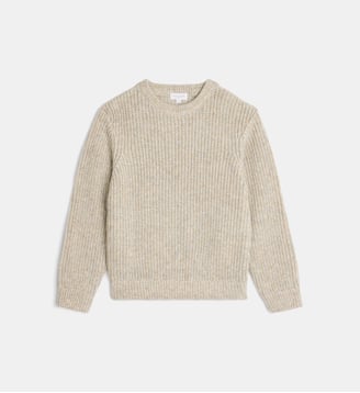 Pull droit Tamalaga en maille de coton mélangé - Cadet Rousselle - Gris chine