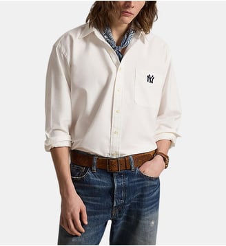 Chemise ample en coton signature - Polo Ralph Lauren - Blanc