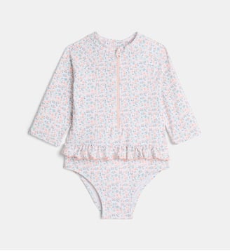 Combinaison de bain Mocean florale - Cadet Rousselle - Écru