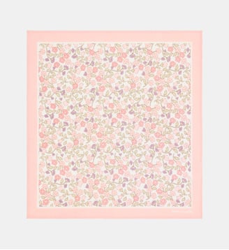 Foulard Tandana motif floral en coton bio - Cadet Rousselle - Rose multicolore