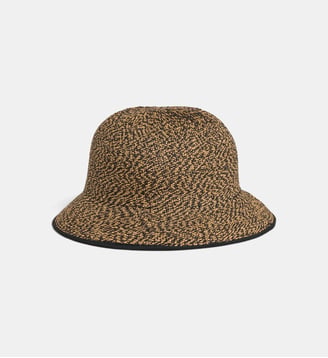 Chapeau cloche ajustable Cleore paille - Galeries Lafayette - Naturel noir